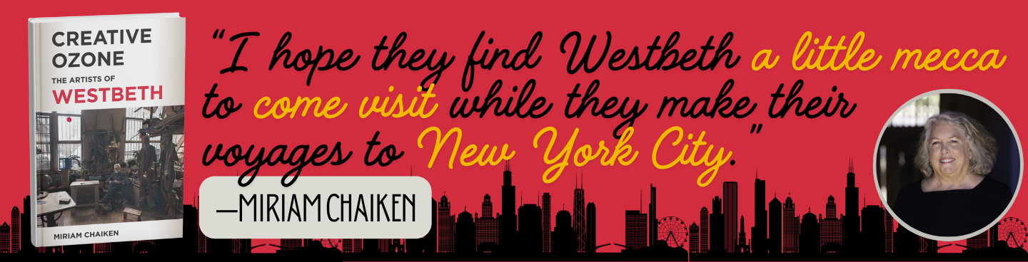 The book, Creative Ozone, with a blurb by the author, Miriam Chaiken