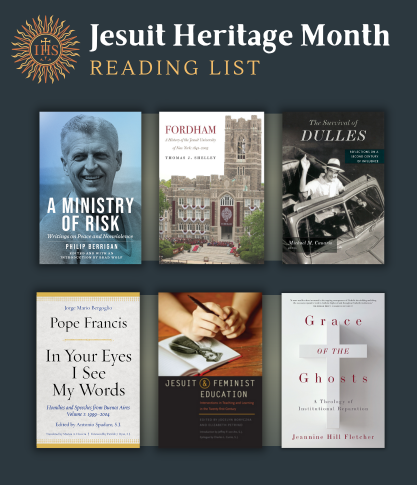 A selection of book covers celebrating Jesuit Heritage Month.